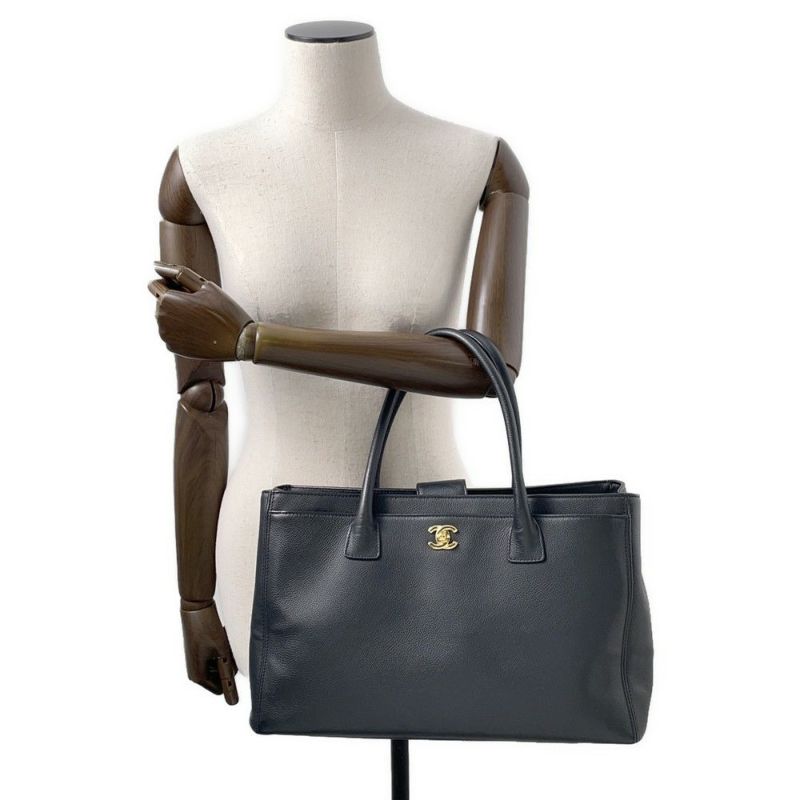 シャネル トートバッグ ココマーク エグゼクティブライン A15206 CHANEL ハンドバッグ 黒