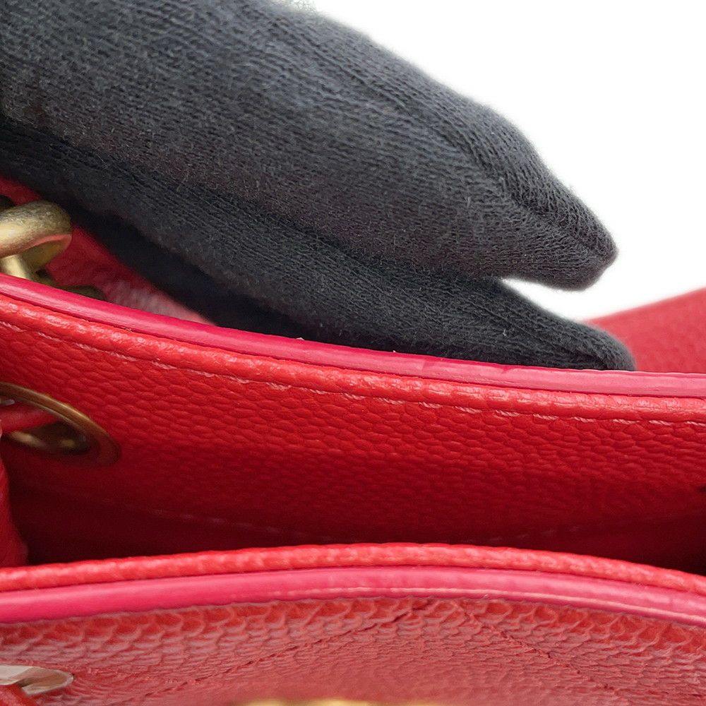 シャネル ハンドバッグ ココマーク マトラッセ ドローストリング キャビアスキン AS0310 CHANEL 2way 巾着