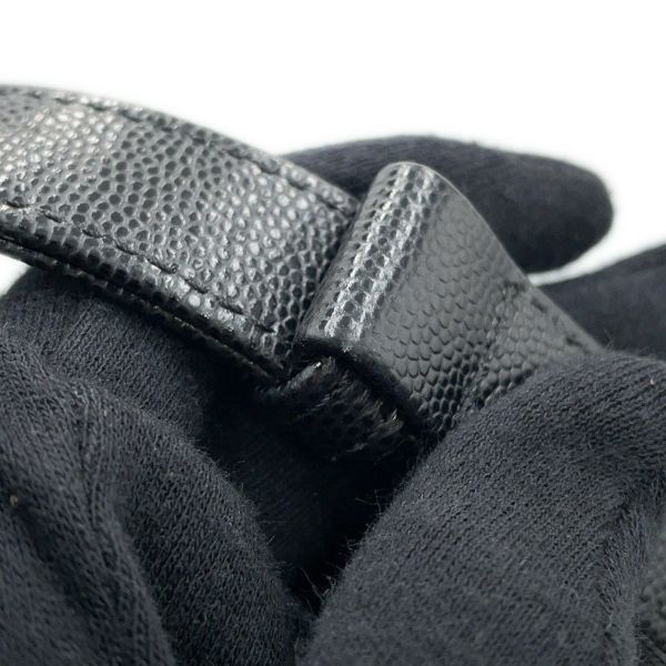 シャネル チェーンショルダーバッグ ボーイシャネル スモール マトラッセ ココマーク キャビアスキン A67085 CHANEL 黒