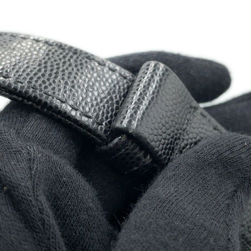 シャネル チェーンショルダーバッグ ボーイシャネル スモール マトラッセ ココマーク キャビアスキン A67085 CHANEL 黒