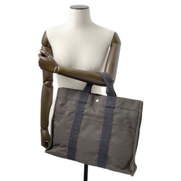 エルメス ハンドバッグ エールライントートMM キャンバス HERMES バッグ トートバッグ