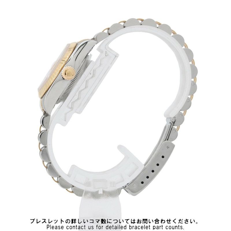 ロレックス デイトジャスト S番 SS/K18YG 69173 ROLEX 腕時計 アイボリーピラミッド文字盤