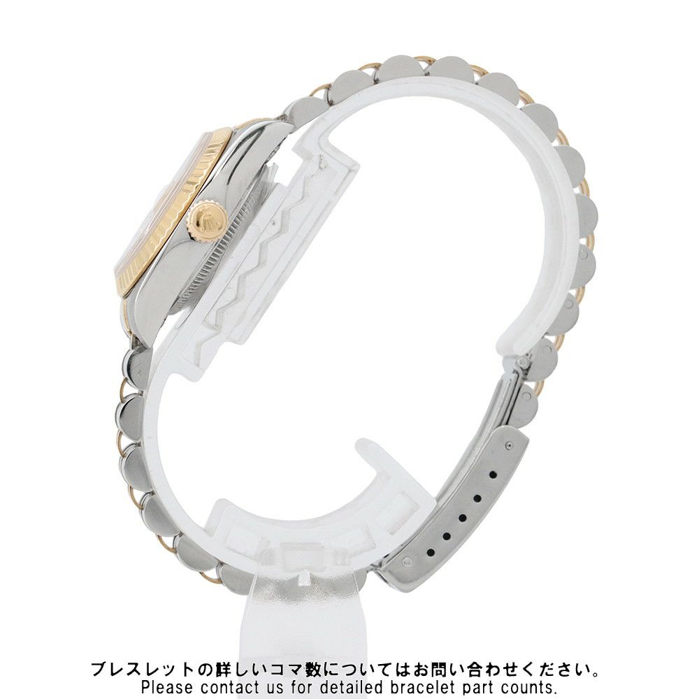 ロレックス デイトジャスト S番 SS/K18YG 69173 ROLEX 腕時計 アイボリーピラミッド文字盤