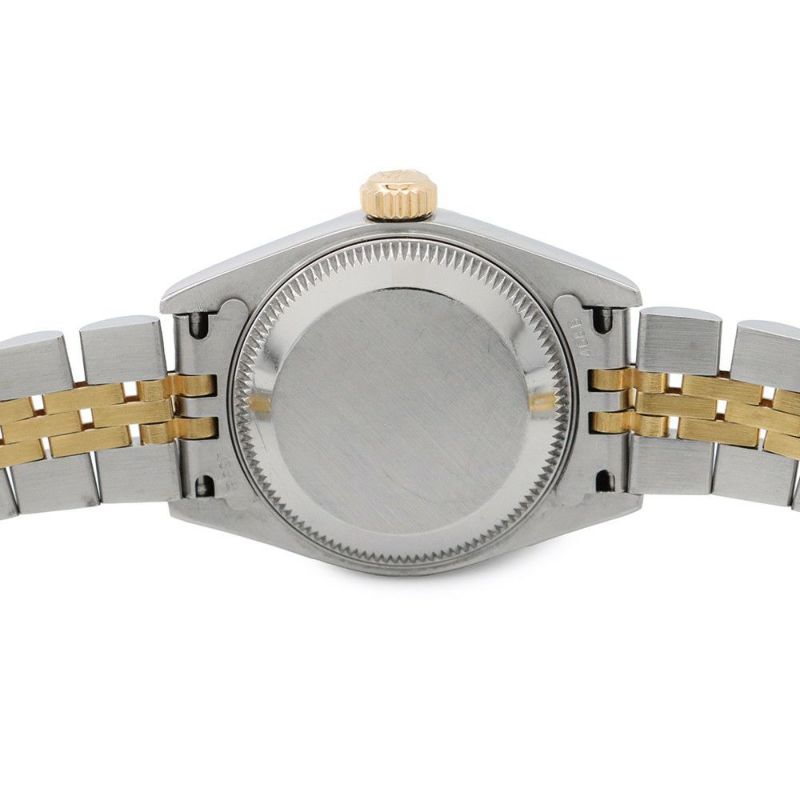 ロレックス デイトジャスト S番 SS/K18YG 69173 ROLEX 腕時計 アイボリーピラミッド文字盤