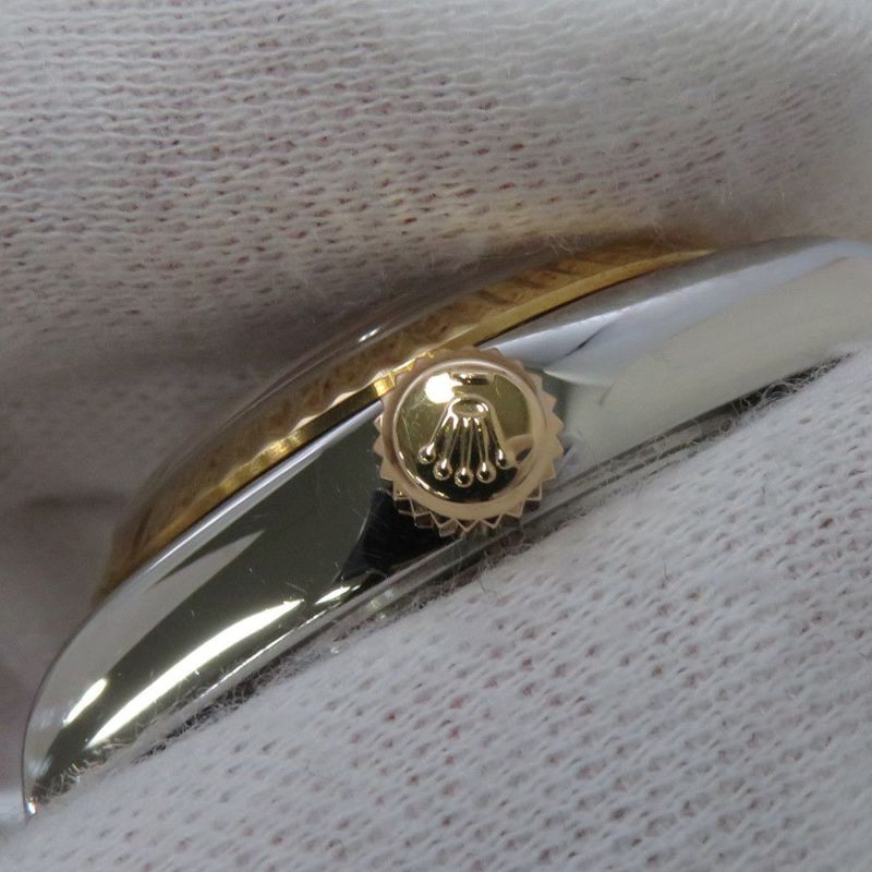 ロレックス デイトジャスト S番 SS/K18YG 69173 ROLEX 腕時計 アイボリーピラミッド文字盤