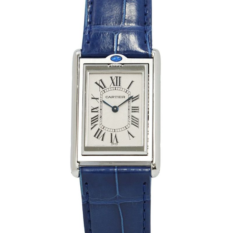 カルティエ タンク バスキュラント LM W1011355 Cartier 腕時計 シルバー文字盤