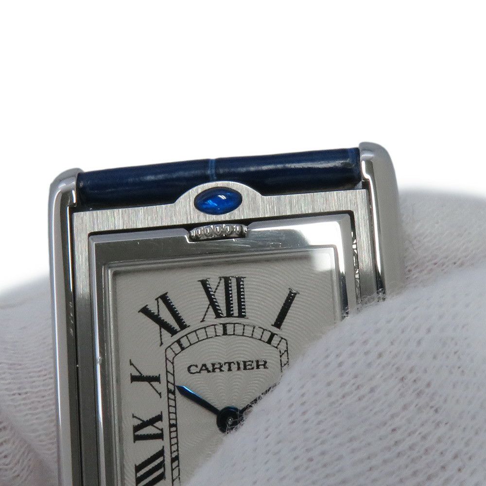 カルティエ タンク バスキュラント LM W1011355 Cartier 腕時計 シルバー文字盤