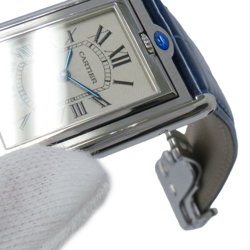 カルティエ タンク バスキュラント LM W1011355 Cartier 腕時計 シルバー文字盤