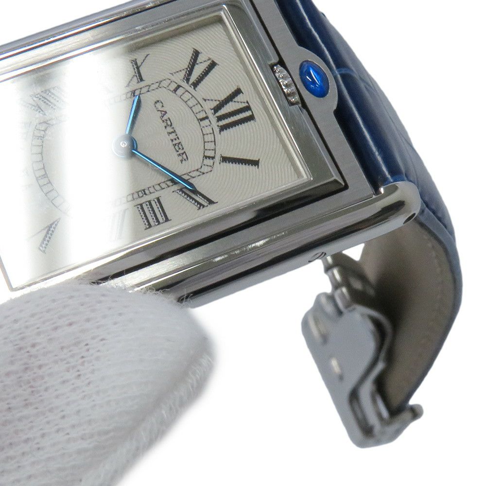 カルティエ タンク バスキュラント LM W1011355 Cartier 腕時計 シルバー文字盤