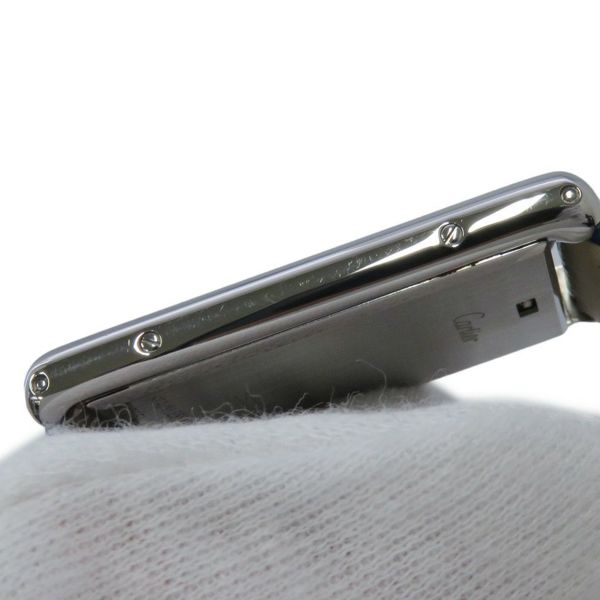 カルティエ タンク バスキュラント LM W1011355 Cartier 腕時計 シルバー文字盤