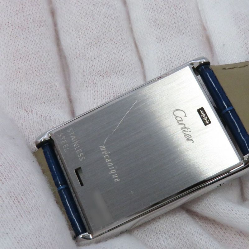 カルティエ タンク バスキュラント LM W1011355 Cartier 腕時計 シルバー文字盤