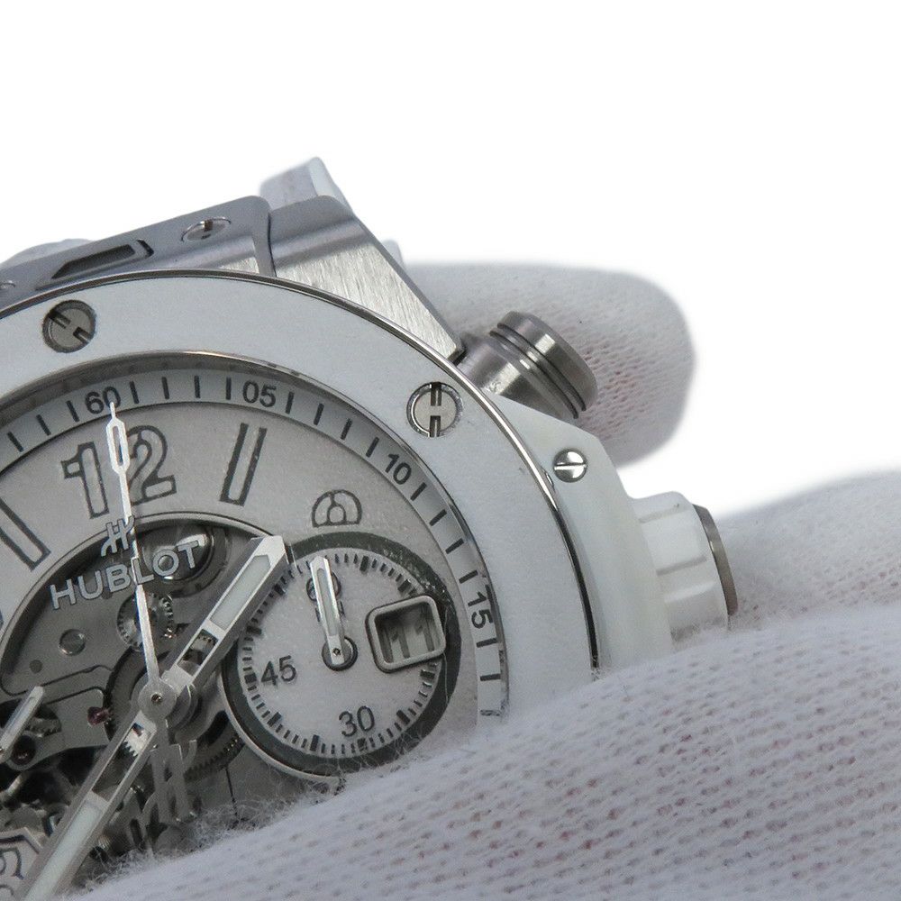 ウブロ ビッグバン ウニコ ベルルッティ 日本限定100本 421.NE.0500.VR.JBER22 ホワイト/スケルトン文字盤