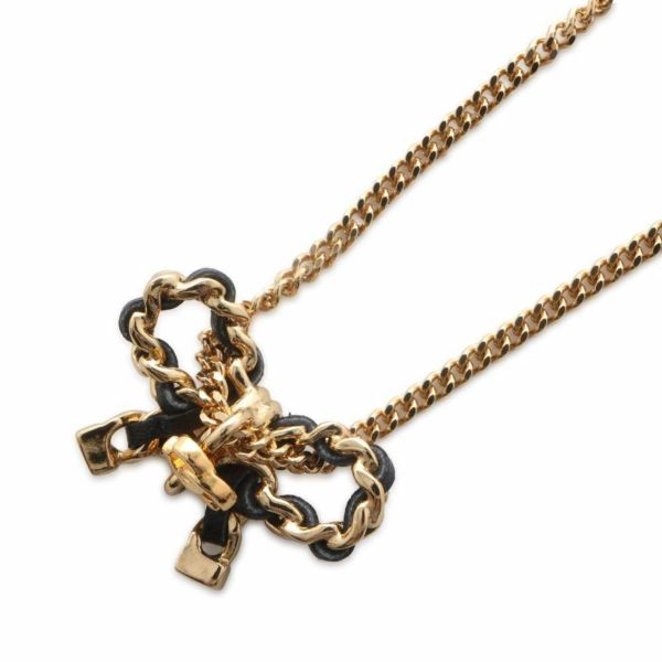 シャネル ネックレス リボン ココマーク レザー A22 A AB8992 CHANEL アクセサリー