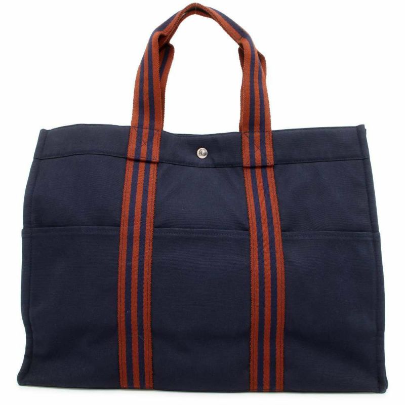 エルメス トートバッグ フールトゥGM HERMES バッグ ネイビー