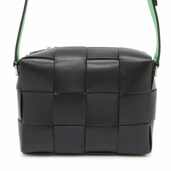 ボッテガヴェネタ ショルダーバッグ カセット カメラバッグ カーフレザー 730027 BOTTEGA VENETA メンズ 黒