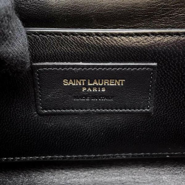 サンローランパリ チェーンショルダーバッグ Vステッチ ラムスキン SAINT LAURENT PARIS 赤