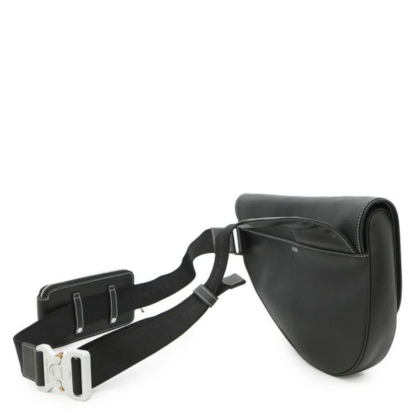 クリスチャン・ディオール ボディバッグ マキシ サドルバッグ 1ADPO211YKK Christian Dior 黒