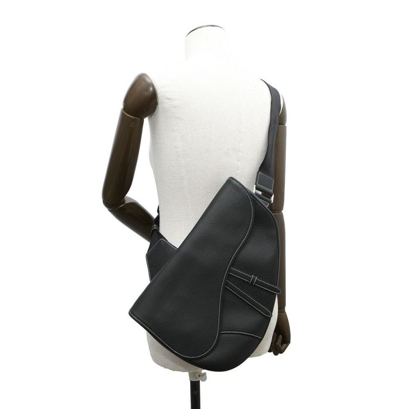 クリスチャン・ディオール ボディバッグ マキシ サドルバッグ 1ADPO211YKK Christian Dior 黒