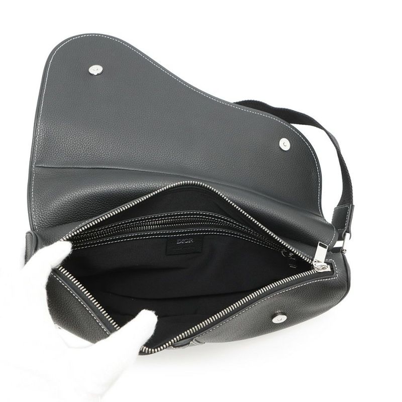クリスチャン・ディオール ボディバッグ マキシ サドルバッグ 1ADPO211YKK Christian Dior 黒