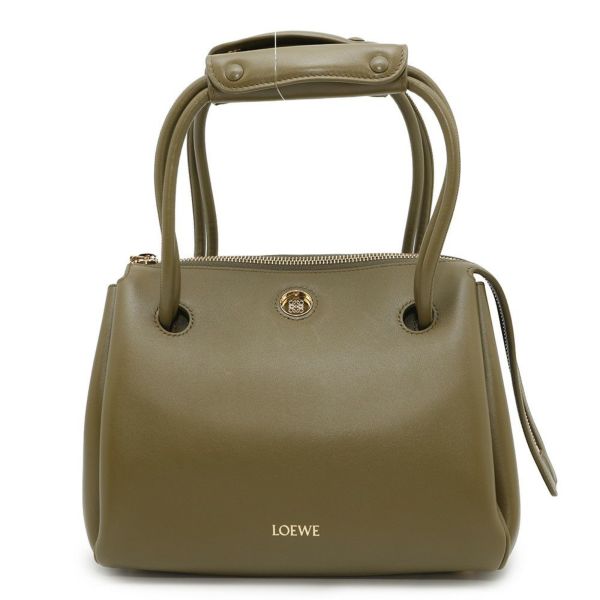 ロエベ ハンドバッグ マドリードバッグ スモール サプルカーフレザー AANBAB2X01 LOEWE 3way グリーン