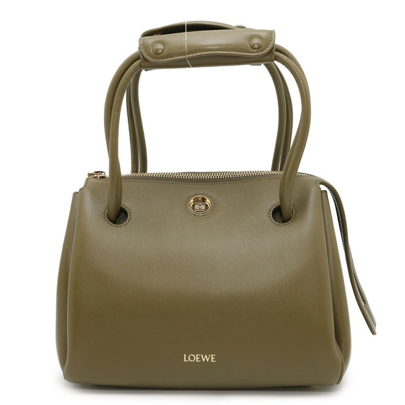 ロエベ ハンドバッグ マドリードバッグ スモール サプルカーフレザー AANBAB2X01 LOEWE 3way グリーン