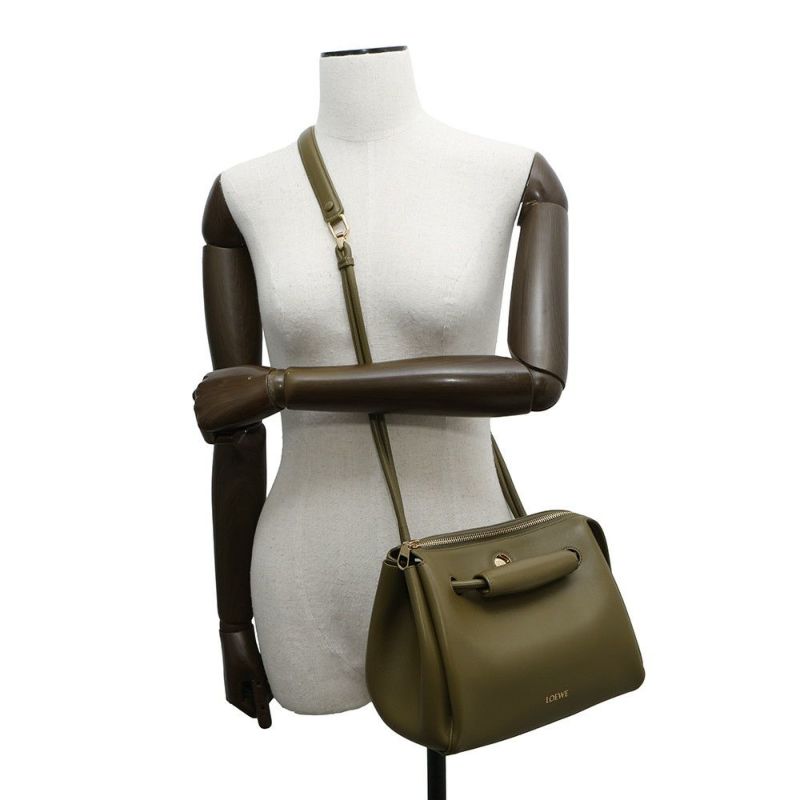 ロエベ ハンドバッグ マドリードバッグ スモール サプルカーフレザー AANBAB2X01 LOEWE 3way グリーン