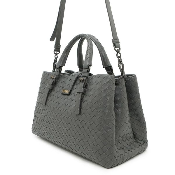 ボッテガヴェネタ ハンドバッグ イントレチャート スモール ローマバッグ レザー 489509 BOTTEGA VENETA 2way