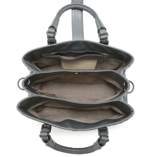 ボッテガヴェネタ ハンドバッグ イントレチャート スモール ローマバッグ レザー 489509 BOTTEGA VENETA 2way