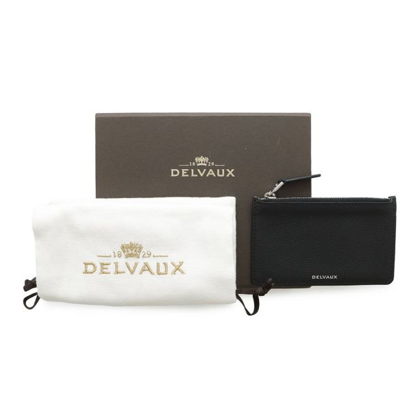 デルボー 三つ折り財布 ブリヨン レザー AB0493 Delvaux 財布 黒