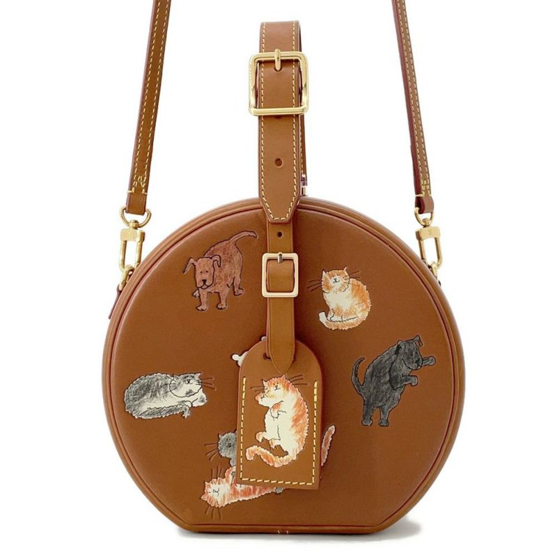 ルイ ヴィトン ショルダーバッグ キャットグラム プティット ボワット シャポー M52972 LOUIS VUITTON 猫 犬