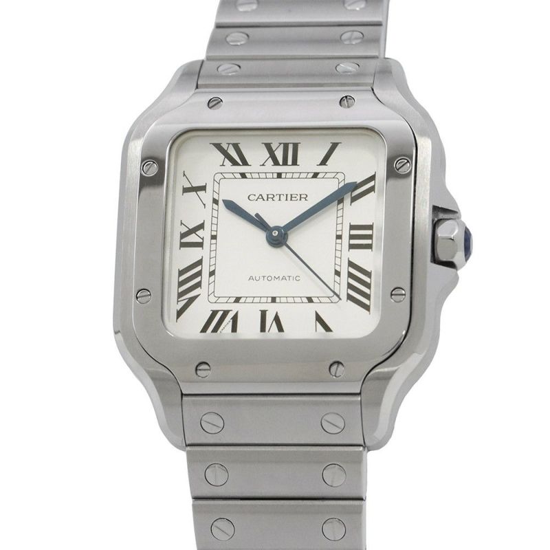 カルティエ サントス ドゥ カルティエ MM WSSA0029 Cartier 腕時計 シルバー文字盤