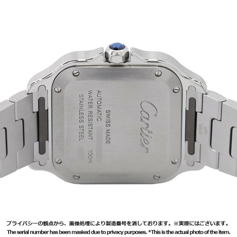 カルティエ サントス ドゥ カルティエ MM WSSA0029 Cartier 腕時計 シルバー文字盤