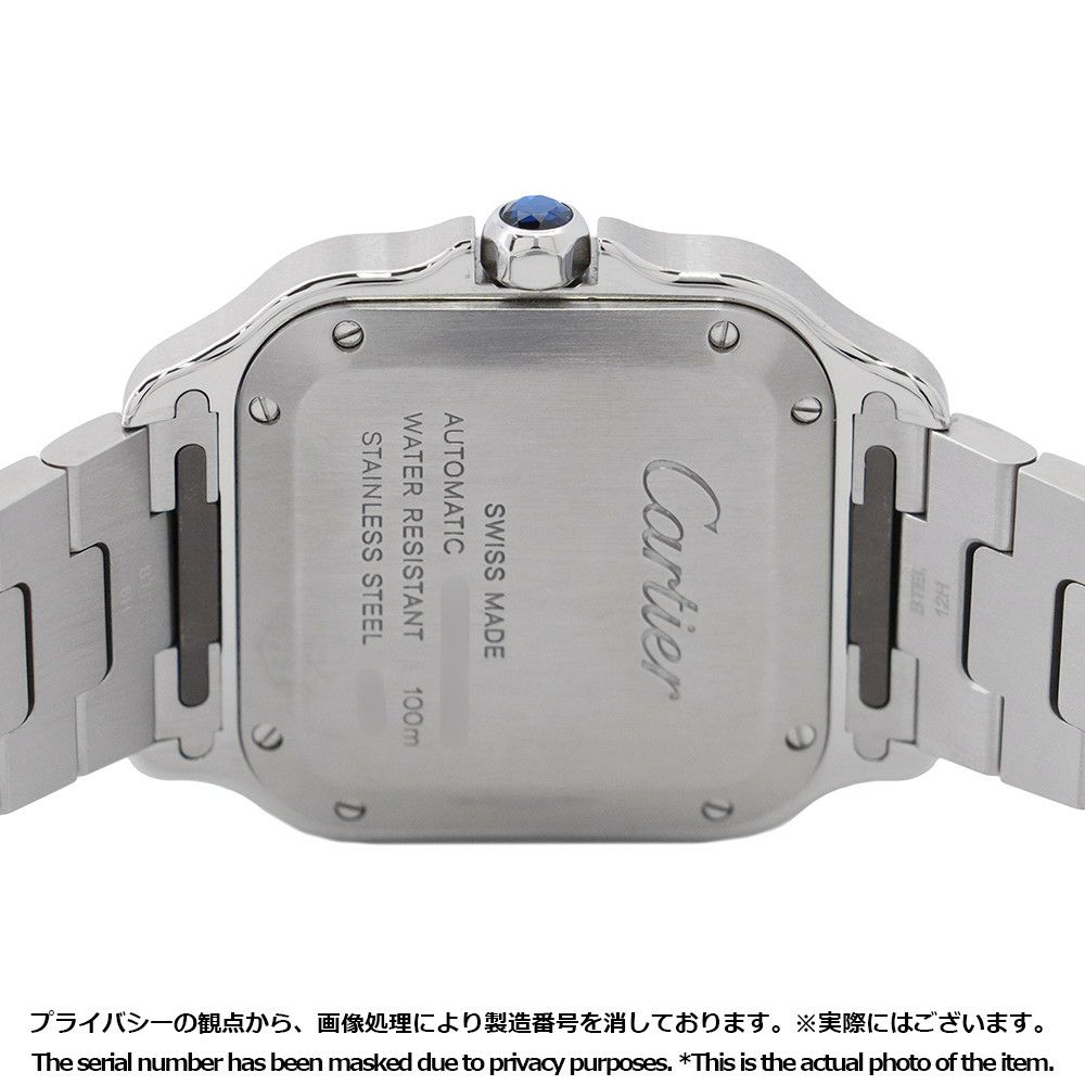 カルティエ サントス ドゥ カルティエ MM WSSA0029 Cartier 腕時計 シルバー文字盤