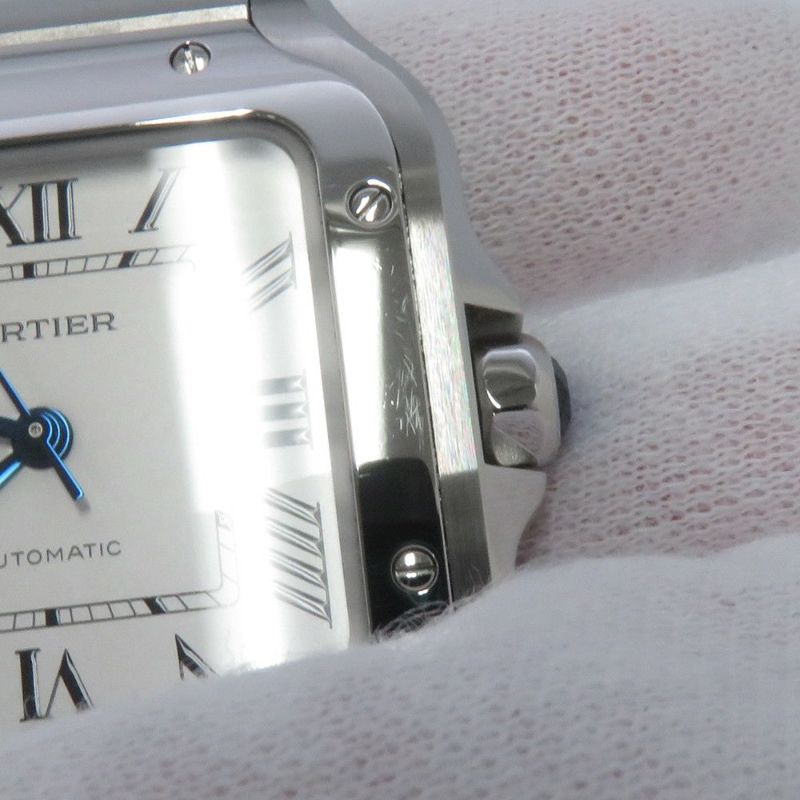 カルティエ サントス ドゥ カルティエ MM WSSA0029 Cartier 腕時計 シルバー文字盤