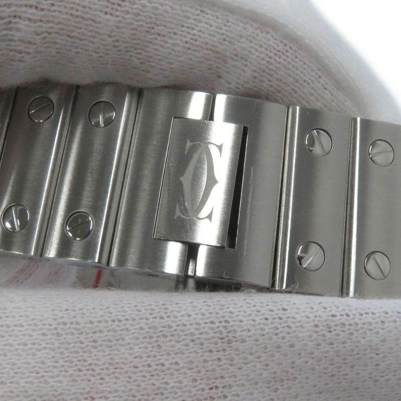 カルティエ サントス ドゥ カルティエ MM WSSA0029 Cartier 腕時計 シルバー文字盤
