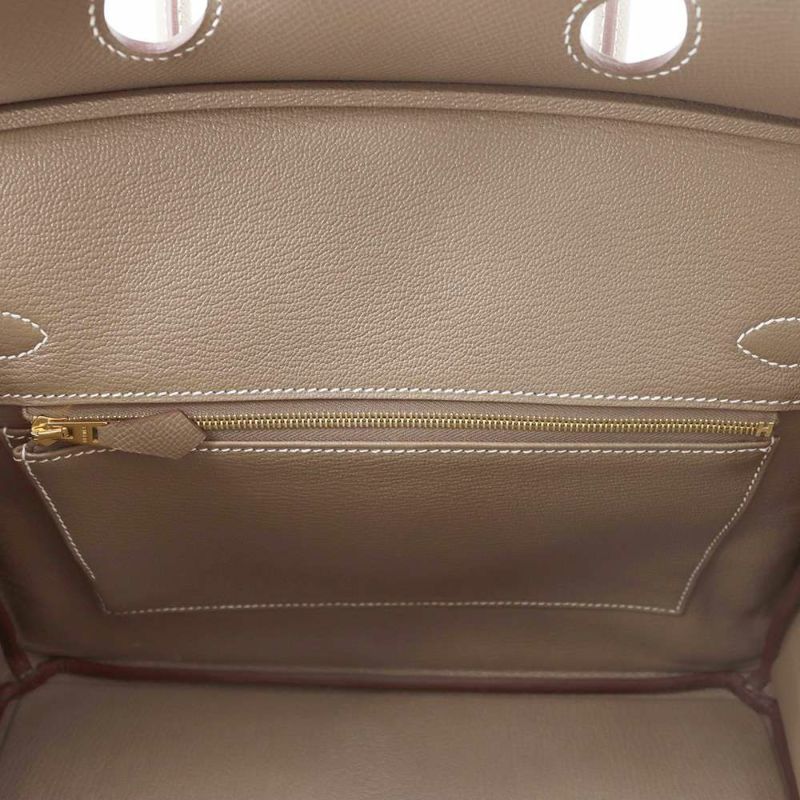 エルメス バーキン30 エトゥープ/ゴールド金具 ヴォーエプソン W刻印 HERMES Birkin ハンドバッグ