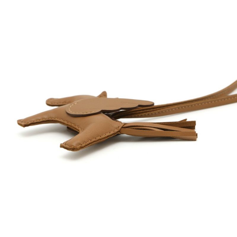 エルメス バッグチャーム ロデオPM ペガサス ゴールド ラムスキン W刻印 HERMES チャーム