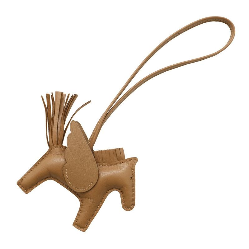 エルメス バッグチャーム ロデオPM ペガサス ゴールド ラムスキン W刻印 HERMES チャーム