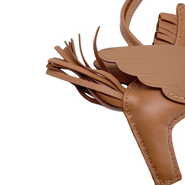 エルメス バッグチャーム ロデオPM ペガサス ゴールド ラムスキン W刻印 HERMES チャーム