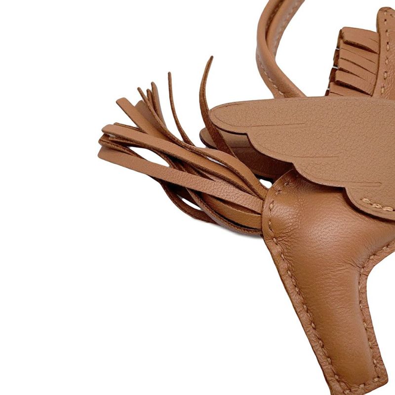 エルメス バッグチャーム ロデオPM ペガサス ゴールド ラムスキン W刻印 HERMES チャーム