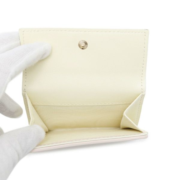 クリスチャン・ディオール 三つ折り財布 レディディオール ロータスウォレット カナージュ S0181ONIW バイカラー 日本限定