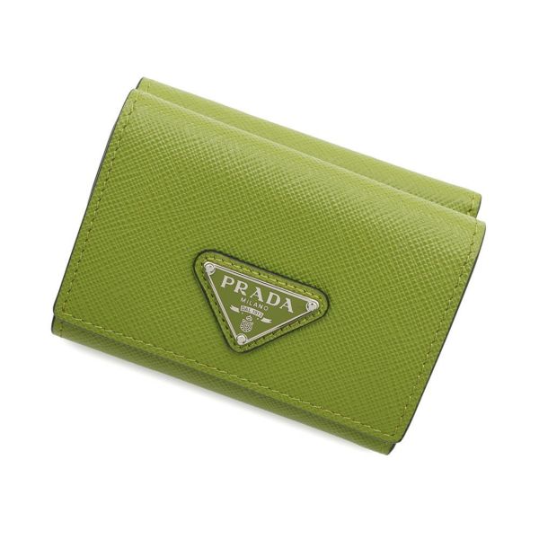 プラダ 三つ折り財布 サフィアーノトライアングル ウォレット レザー 2MH042 PRADA