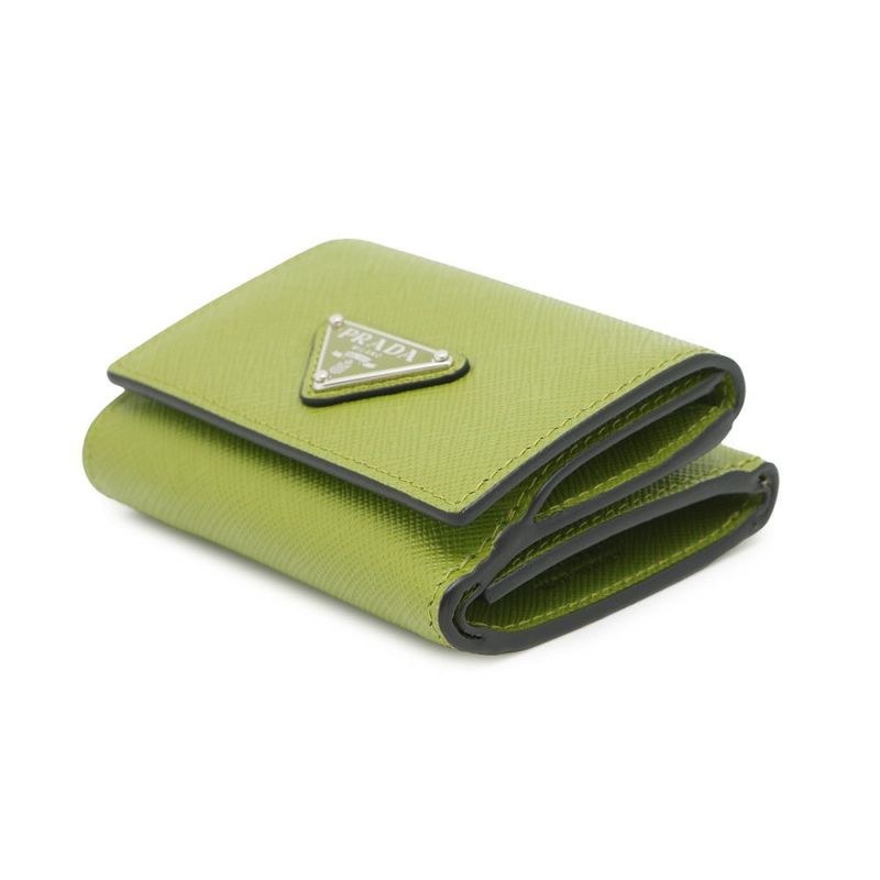 プラダ 三つ折り財布 サフィアーノトライアングル ウォレット レザー 2MH042 PRADA