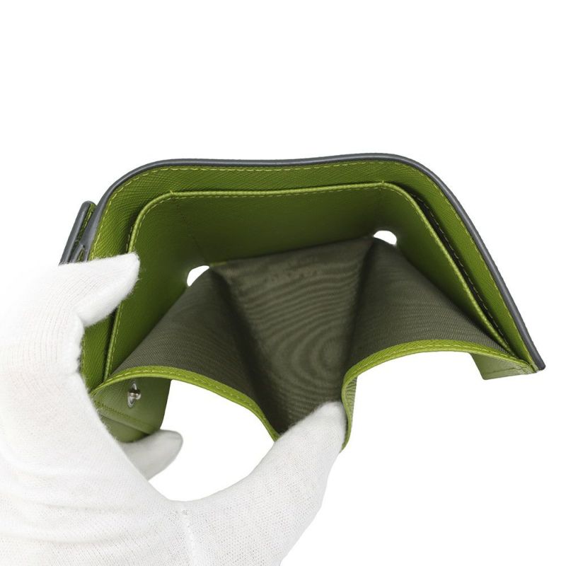 プラダ 三つ折り財布 サフィアーノトライアングル ウォレット レザー 2MH042 PRADA