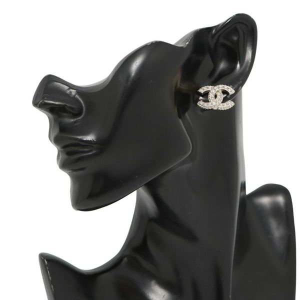 シャネル ピアス ココマーク ラインストーン メタル A25V A86504 CHANEL アクセサリー