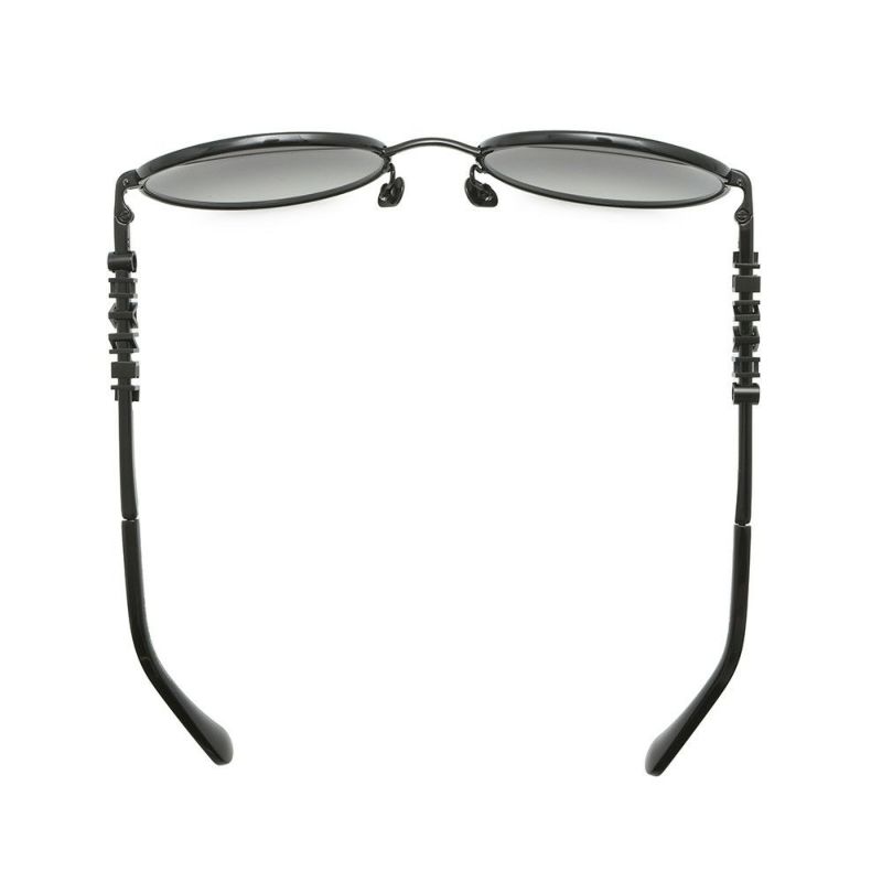 シャネル サングラス ロゴ パント シェイプ 53□20 135 4282 CHANEL アイウェア 黒