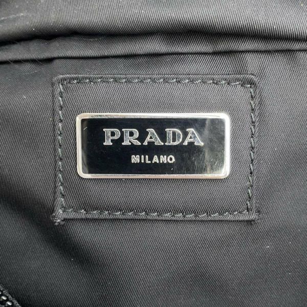 プラダ ボディバッグ TESSUTO MONTAGN ロゴ テスート ナイロン V132 PRADA バッグ ウエストバッグ ウエストポーチ 黒