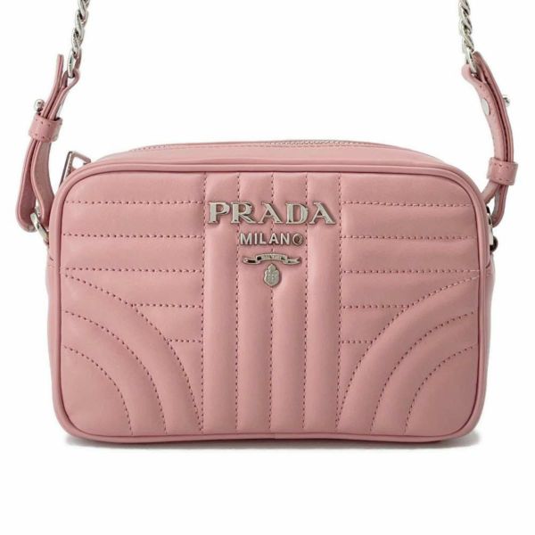 プラダ チェーンショルダー ダイアグラム レザーバッグ 1BH083 PRADA バッグ 斜め掛け クロスボディ