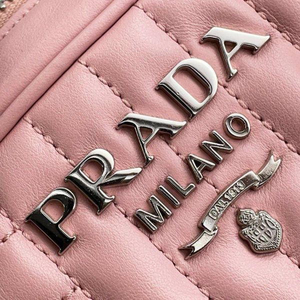 プラダ チェーンショルダー ダイアグラム レザーバッグ 1BH083 PRADA バッグ 斜め掛け クロスボディ