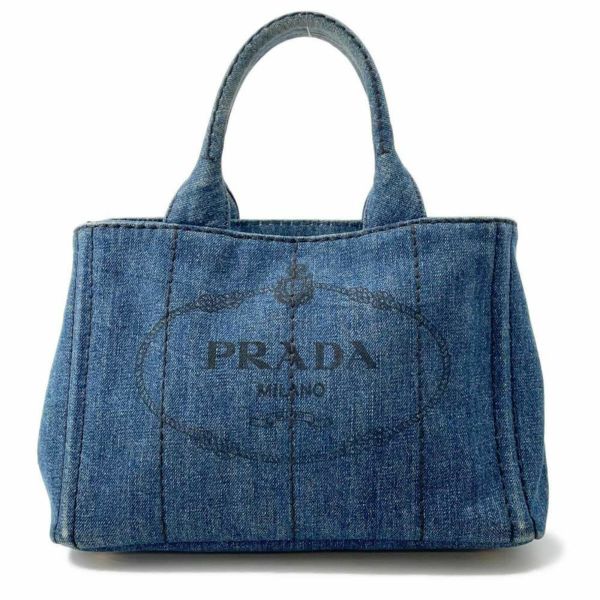 プラダ トートバッグ カナパ CANAPA ブラック 2way 1BG439 PRADA バッグ デニムキャンバス 安心保証 |  中古・新品ブランド販売ギャラリーレア公式通販